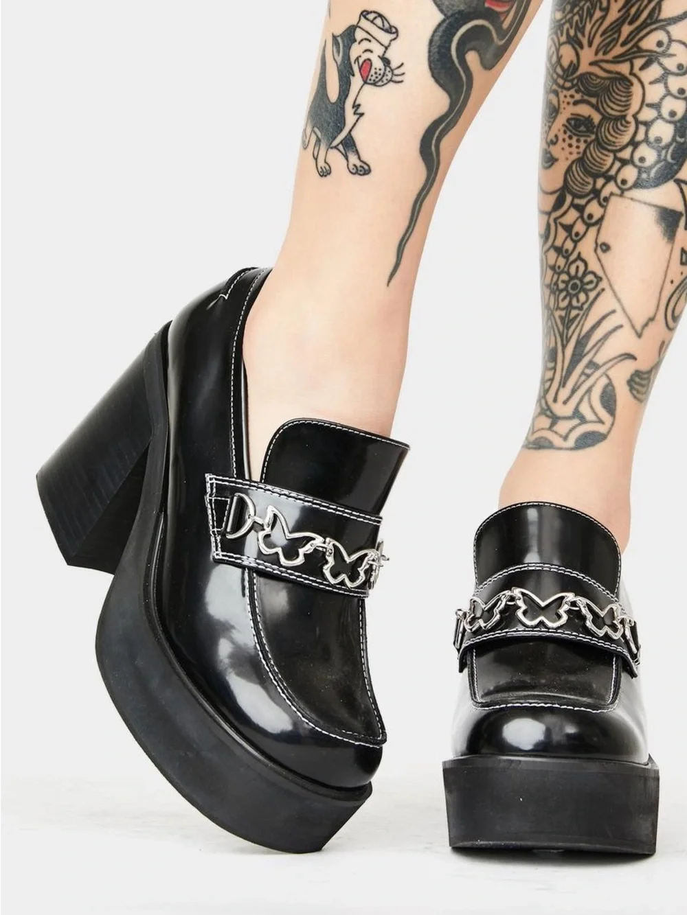 DELIA*S BY DOLLS KILL THERE SHE GOES PLATFORM LOAFERS